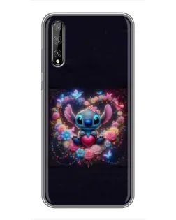 Чехол для Huawei P Smart S / Y8p (2020) с картинкой «Stitch в цветах» Чехол для Huawei P Smart S / Y8p (2020) с картинкой «Stitch в цветах»