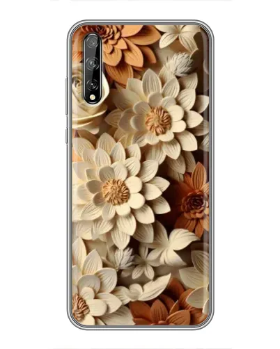 Чехол для Huawei P Smart S / Y8p (2020) с картинкой «Бежевый флористический декор» Чехол для Huawei P Smart S / Y8p (2020) с картинкой «Бежевый флористический декор»