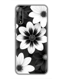 Чехол для Huawei P Smart S / Y8p (2020) с картинкой «Монохромные астры» Чехол для Huawei P Smart S / Y8p (2020) с картинкой «Монохромные астры»