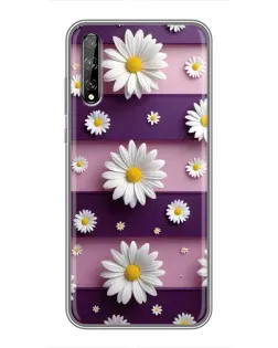 Чехол для Huawei P Smart S / Y8p (2020) с картинкой «Ромашки на фиолетовом» Чехол для Huawei P Smart S / Y8p (2020) с картинкой «Ромашки на фиолетовом»
