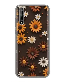 Чехол для Huawei P Smart S / Y8p (2020) с картинкой «Узор из маленьких подсолнухов» Чехол для Huawei P Smart S / Y8p (2020) с картинкой «Узор из маленьких подсолнухов»
