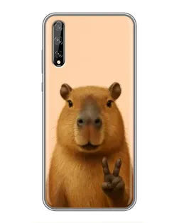 Чехол для Huawei P Smart S / Y8p (2020) с картинкой «Капибара виктория»