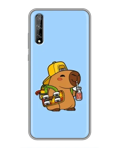 Чехол для Huawei P Smart S / Y8p (2020) с картинкой «Капибара на скейте» Чехол для Huawei P Smart S / Y8p (2020) с картинкой «Капибара на скейте»