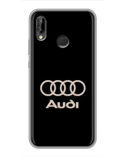Чехол для Huawei Y9 2019 / Enjoy 9 Plus с картинкой «Audi — золотой логотип»
