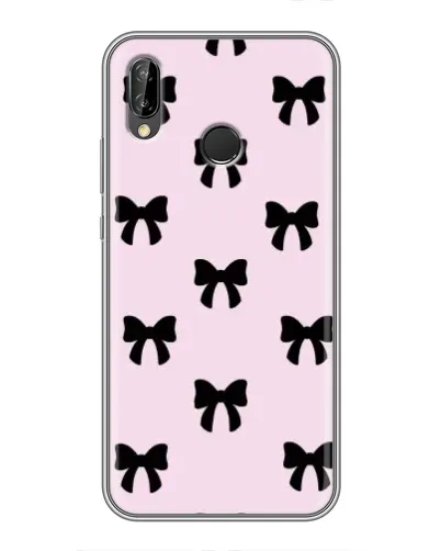 Чехол для Huawei Y9 2019 / Enjoy 9 Plus с картинкой «Черные банты Coquette»