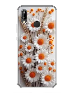 Чехол для Huawei Y9 2019 / Enjoy 9 Plus с картинкой «Белые сухоцветы»