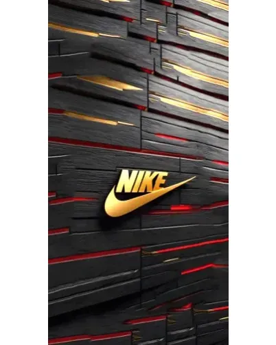 Чехол для Huawei с картинкой «Золотой Nike на металле»