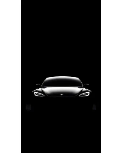 Чехол для Huawei с картинкой «Фары Tesla Night»