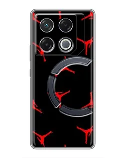 Чохол для Infinix GT 20 Pro з картинкою «Jordan Red Pattern» Чохол для Infinix GT 20 Pro з картинкою «Jordan Red Pattern»