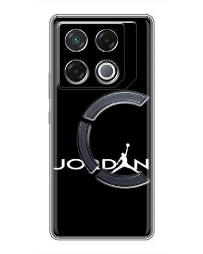 Чехол для Infinix GT 20 Pro с картинкой «Jordan White Logo» Чехол для Infinix GT 20 Pro с картинкой «Jordan White Logo»