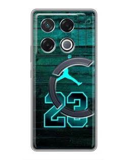 Чехол для Infinix GT 20 Pro с картинкой «Jordan Cyan 23» Чехол для Infinix GT 20 Pro с картинкой «Jordan Cyan 23»