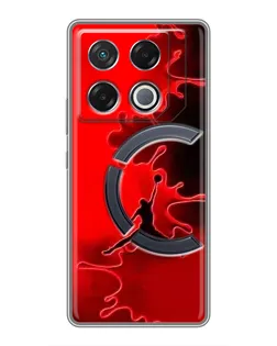 Чехол для Infinix GT 20 Pro с картинкой «Jordan Red Smoke» Чехол для Infinix GT 20 Pro с картинкой «Jordan Red Smoke»