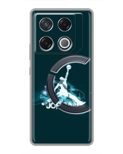 Чехол для Infinix GT 20 Pro с картинкой «Jordan Blue Fire» Чехол для Infinix GT 20 Pro с картинкой «Jordan Blue Fire»
