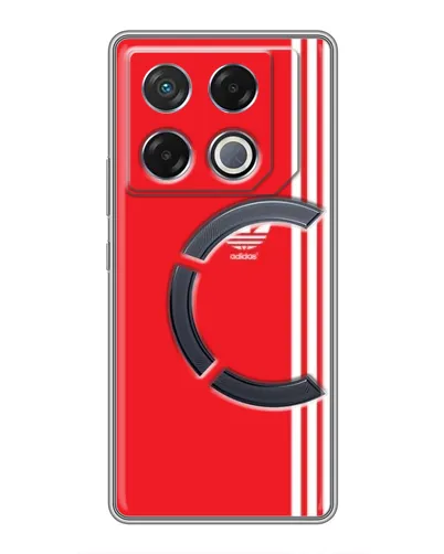 Чехол для Infinix GT 20 Pro с картинкой «Красный минимализм Adidas» Чехол для Infinix GT 20 Pro с картинкой «Красный минимализм Adidas»