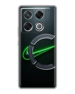 Чехол для Infinix GT 20 Pro с картинкой «Неоновый контур Nike» Чехол для Infinix GT 20 Pro с картинкой «Неоновый контур Nike»