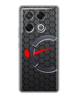 Чехол для Infinix GT 20 Pro с картинкой «Nike — карбоновая сетка» Чехол для Infinix GT 20 Pro с картинкой «Nike — карбоновая сетка»