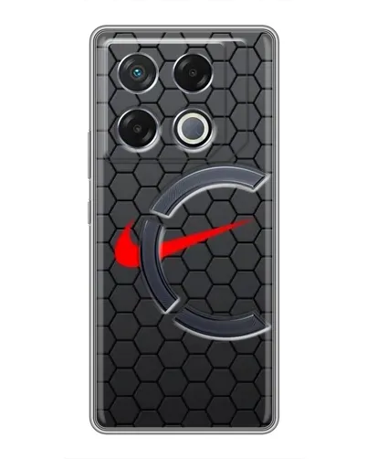 Чехол для Infinix GT 20 Pro с картинкой «Nike — карбоновая сетка»
