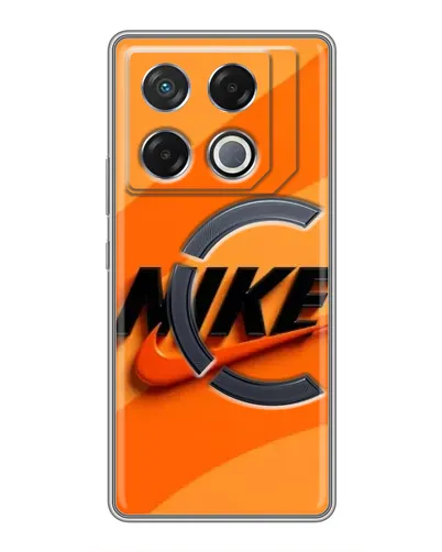 Чехол для Infinix GT 20 Pro с картинкой «Оранжевый драйв Nike»