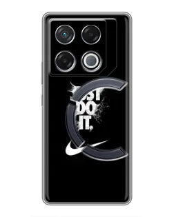 Чехол для Infinix GT 20 Pro с картинкой «Текстовый принт Nike» Чехол для Infinix GT 20 Pro с картинкой «Текстовый принт Nike»