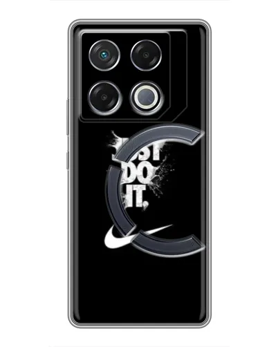 Чехол для Infinix GT 20 Pro с картинкой «Текстовый принт Nike»