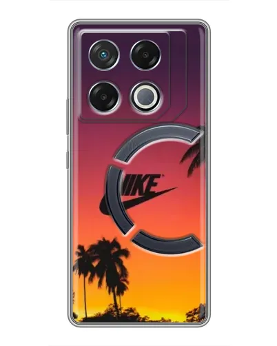 Чехол для Infinix GT 20 Pro с картинкой «Nike на закате солнца»