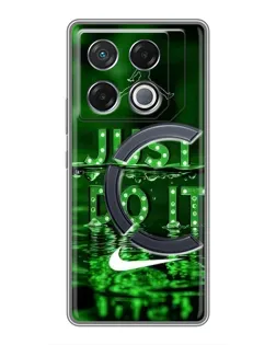 Чехол для Infinix GT 20 Pro с картинкой «Зеленый неоновый Nike» Чехол для Infinix GT 20 Pro с картинкой «Зеленый неоновый Nike»
