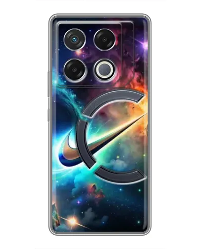 Чехол для Infinix GT 20 Pro с картинкой «Космический Nike Swoosh»