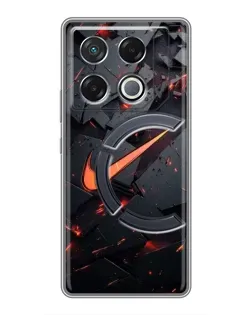 Чехол для Infinix GT 20 Pro с картинкой «Nike — эффект разломов» Чехол для Infinix GT 20 Pro с картинкой «Nike — эффект разломов»