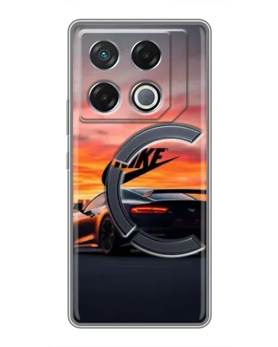 Чехол для Infinix GT 20 Pro с картинкой «Nike и суперкар»