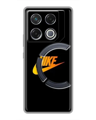 Чехол для Infinix GT 20 Pro с картинкой «Золотой логотип Nike»