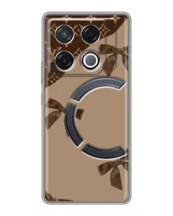 Чехол для Infinix GT 20 Pro с картинкой «LV — кофейный атлас»