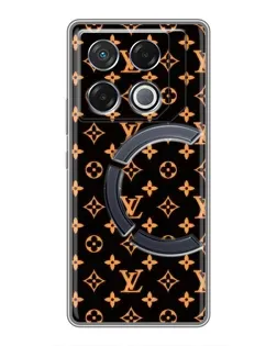 Чехол для Infinix GT 20 Pro с картинкой «Золотая монограмма LV»