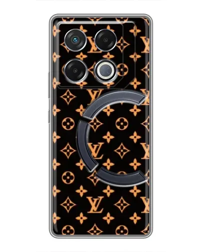 Чехол для Infinix GT 20 Pro с картинкой «Золотая монограмма LV»