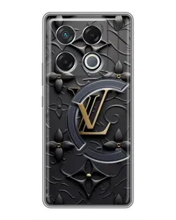 Чехол для Infinix GT 20 Pro с картинкой «Кожаная текстура LV»