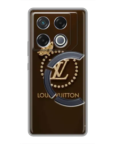 Чехол для Infinix GT 20 Pro с картинкой «LV — золотая печать»