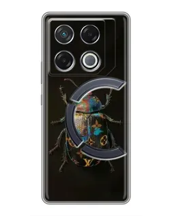 Чехол для Infinix GT 20 Pro с картинкой «LV — мраморный принт»