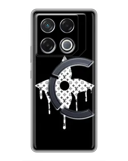 Чехол для Infinix GT 20 Pro с картинкой «Цветочная монограмма»