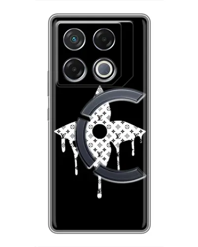 Чехол для Infinix GT 20 Pro с картинкой «Цветочная монограмма»