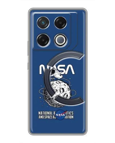 Чехол для Infinix GT 20 Pro с картинкой «NASA — лунная миссия» Чехол для Infinix GT 20 Pro с картинкой «NASA — лунная миссия»