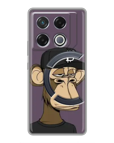 Чехол для Infinix GT 20 Pro с картинкой «Bored Ape в кепке»