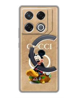 Чехол для Infinix GT 20 Pro с картинкой «Микки Маус Gucci — крафт»