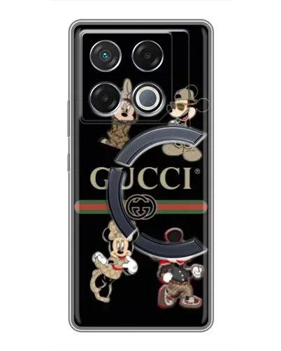 Чехол для Infinix GT 20 Pro с картинкой «Gucci — герои Disney и монограмма» Чехол для Infinix GT 20 Pro с картинкой «Gucci — герои Disney и монограмма»