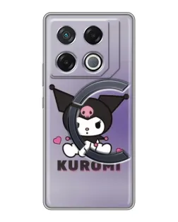 Чехол для Infinix GT 20 Pro с картинкой «Kuromi — фиолетовый арт»