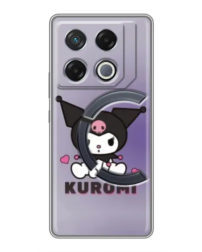 Чехол для Infinix GT 20 Pro с картинкой «Kuromi — фиолетовый арт»