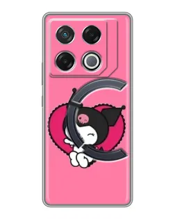 Чехол для Infinix GT 20 Pro с картинкой «Kuromi — любовь в сердце»