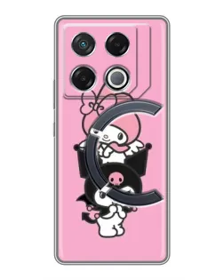 Чехол для Infinix GT 20 Pro с картинкой «My Melody и Kuromi»
