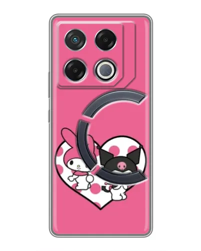 Чехол для Infinix GT 20 Pro с картинкой «Kuromi и My Melody»
