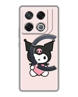 Чехол для Infinix GT 20 Pro с картинкой «Kuromi и сердце»