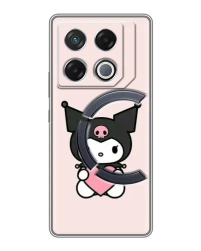 Чехол для Infinix GT 20 Pro с картинкой «Kuromi и сердце»