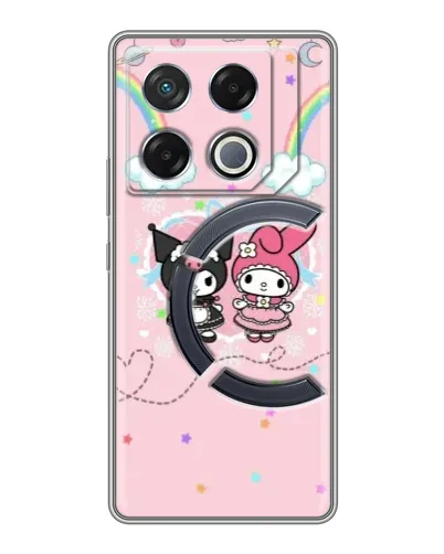 Чехол для Infinix GT 20 Pro с картинкой «My Melody и Kuromi»